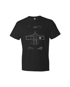 Wright Bros Airplane Top View T-Shirt
