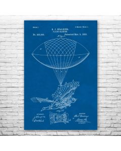 Flying Machine Poster Patent Print