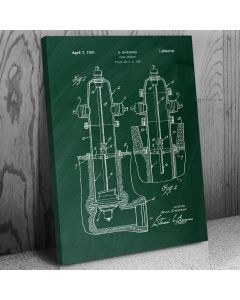 Fire Hydrant Patent Canvas Print