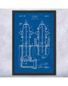 Fire Hydrant Patent Framed Print