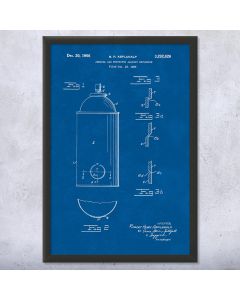 Spray Paint Can Patent Framed Print