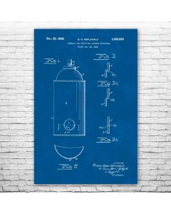 Spray Paint Can Patent Print Poster