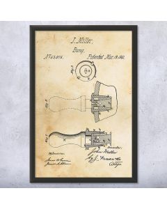 Bung 1867 Framed Patent Art Print Gift