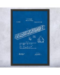 Passenger Train Car Patent Print