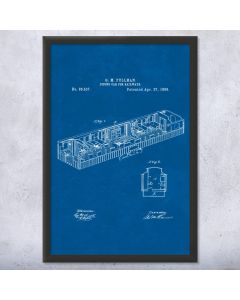 Train Dining Car Patent Framed Print