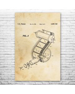 Movie Film Sound Reader Patent Print Poster
