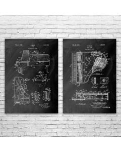 Piano Patent Prints Set of 2