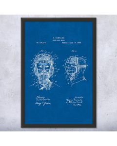 Catchers Mask Patent Framed Print