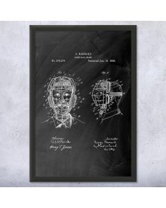 Catchers Mask Patent Framed Print