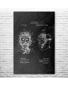 Catchers Mask Patent Print Poster