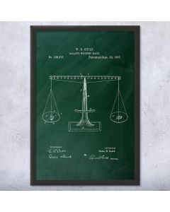 Scales of Justice Framed Print