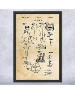 Doll Construction Patent Framed Print