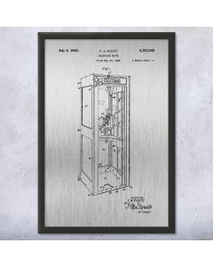 Telephone Booth Patent Print
