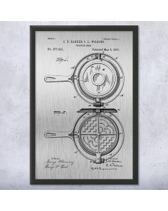 Waffle Iron Framed Patent Print