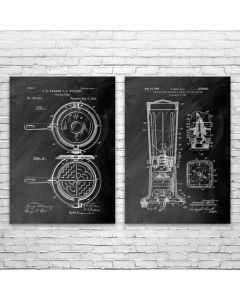 Kitchen Patent Prints Set of 2