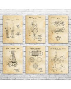 NASA Space Patent Posters Set of 6
