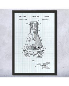 Mercury Space Capsule Framed Patent Print