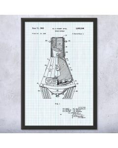 NASA Mercury Space Capsule Framed Print