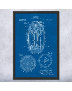 Hand Grenade Patent Framed Print