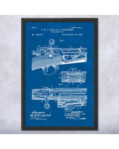 Bolt Action Rifle Patent Framed Print