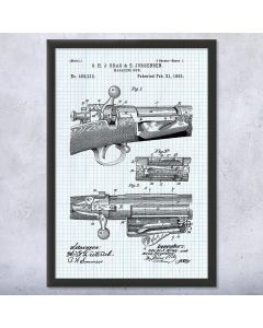 Repeating Bolt Action Rifle Framed Print