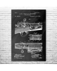 Bolt Action Rifle Poster Patent Print