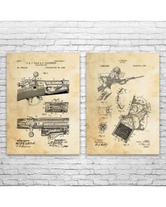 WW1 Patent Prints Set of 2