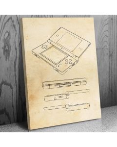 Handheld Video Game System Patent Canvas Print