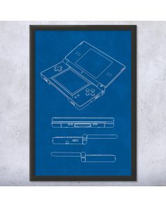 Handheld Video Game System Patent Framed Print