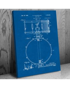 Snare Drum Canvas Patent Art Print Gift