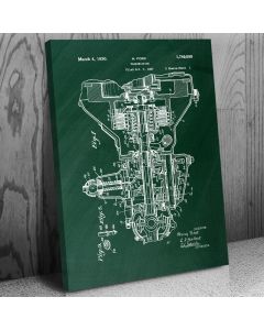 Henry Ford Transmission Canvas Patent Art Print Gift