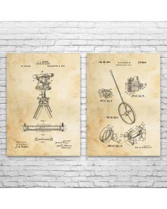 Surveying Patent Prints Set of 2