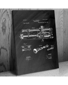 Thomas Edison Phonograph Canvas Patent Art Print Gift