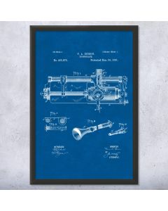 Thomas Edison Phonograph Patent Framed Print