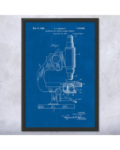 Microscope Patent Framed Print