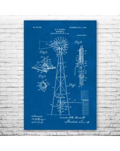 Windmill Poster Print