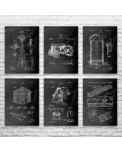 Farming Patent Posters Set of 6