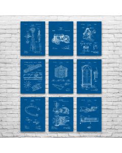 Farming Patent Posters Set of 9