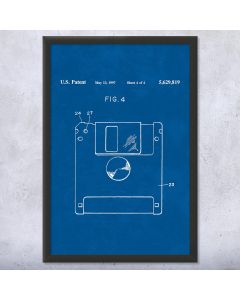 Floppy Disk Patent Framed Print