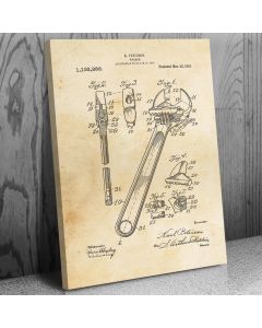Crescent Wrench Patent Canvas Print