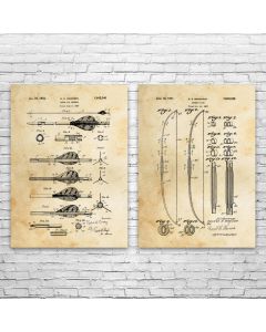 Archery Patent Prints Set of 2