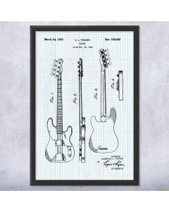 Bass Guitar Framed Print
