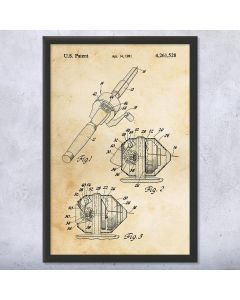 Fishing Reel Framed Patent Print