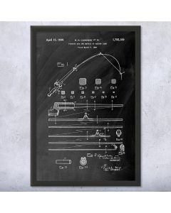 Fishing Rod Patent Framed Print
