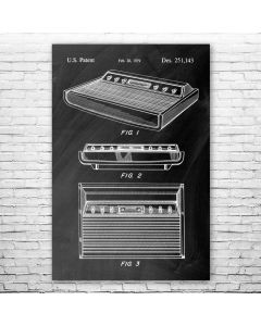 Atari 2600 Console Patent Print Poster