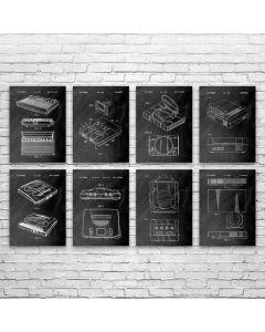Video Game Console Patent Prints Set of 8