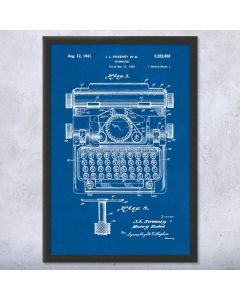 Sweeney Typewriter Patent Framed Print