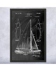 Sailboat Framed Patent Print