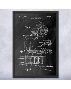 Snow Mobile Framed Patent Print