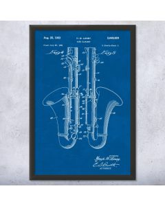 Bass Clarinet Patent Framed Print